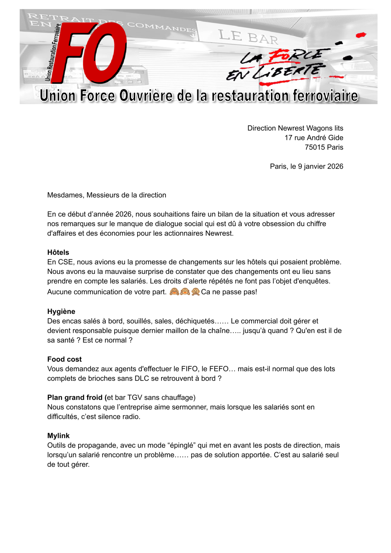 Courrier non conformite 2026 1