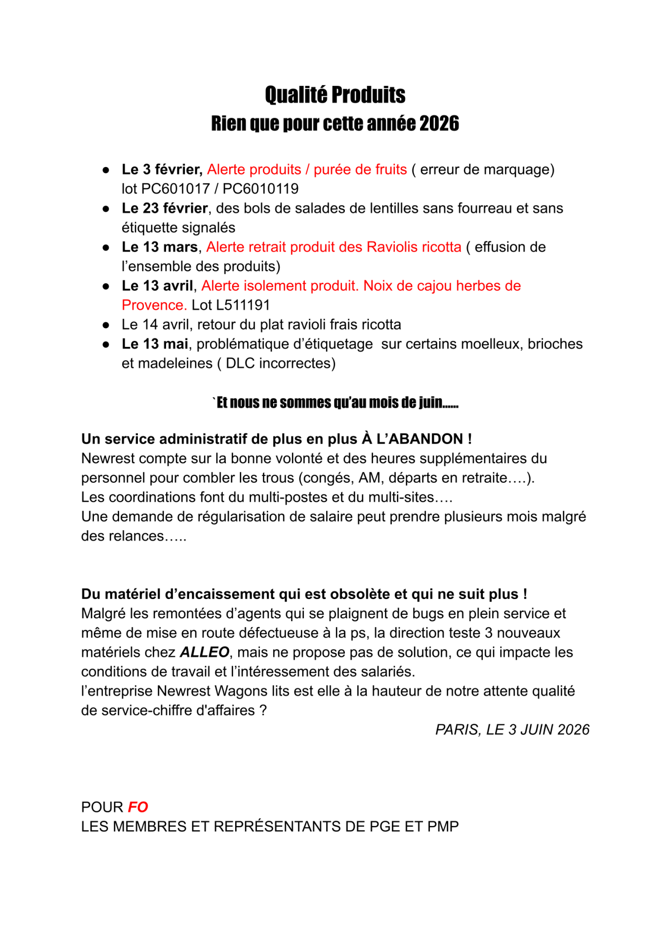 Fo tire la sonnette d alarme 2 3