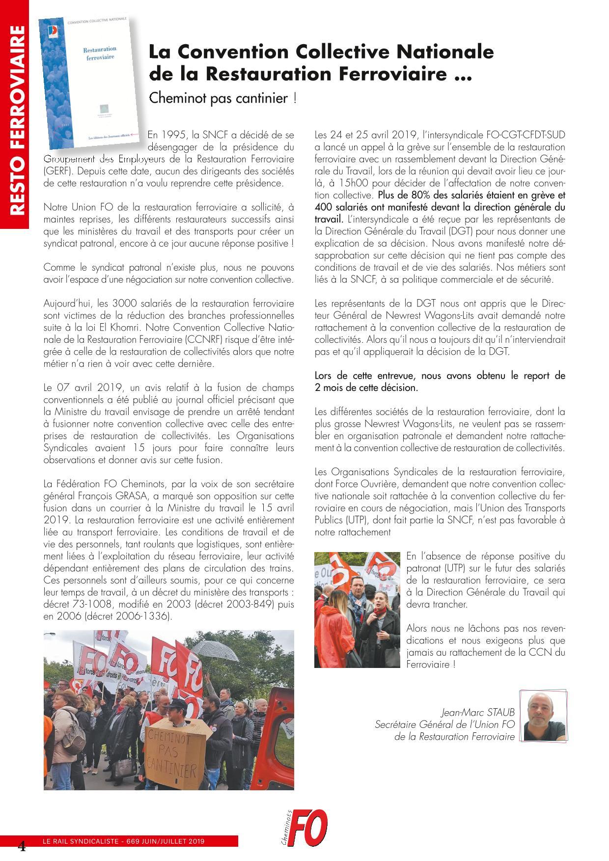Rail syndicaliste Juin / Juillet 2019 2